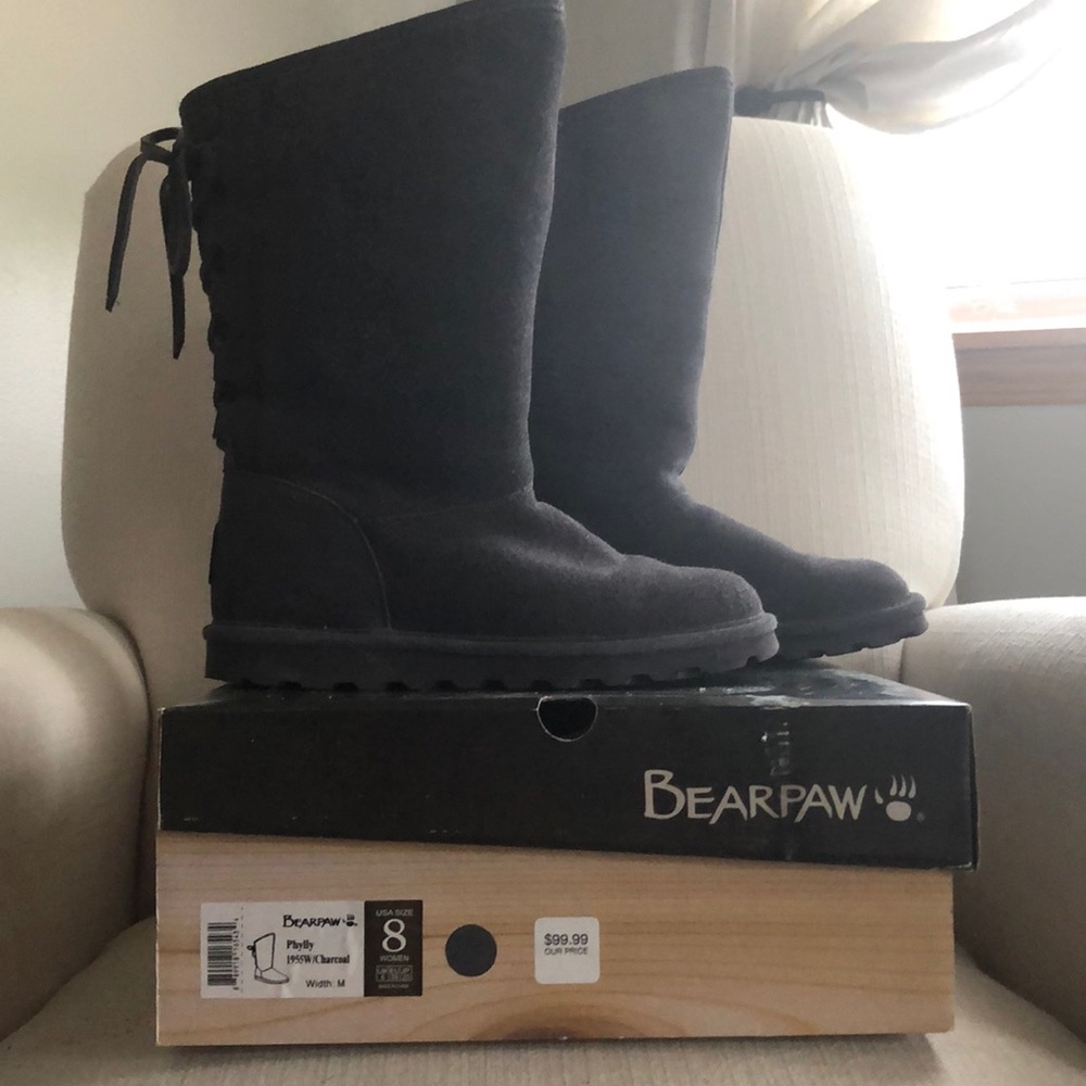 BearPaw Phylly Boots-Charcoal